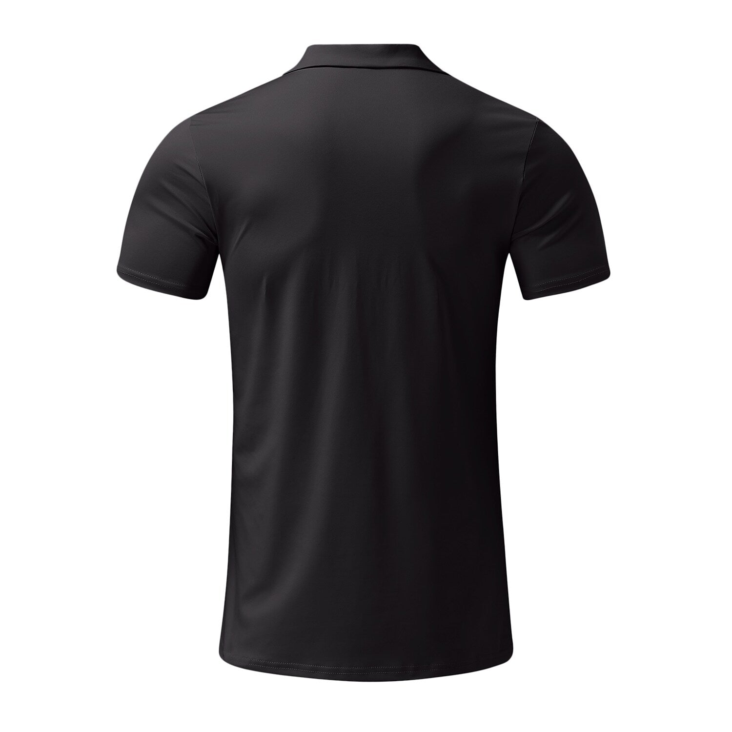 Men's Solid Color Short Sleeve Polo T-shirt
