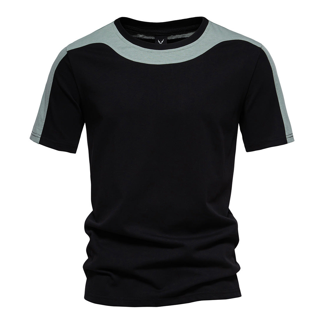 Men's Cotton Color Block Short Sleeve T-Shirt