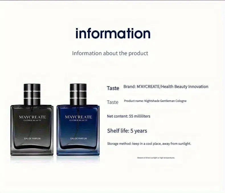 🌿 Men's Eau de Toilette 🍎 Long-Lasting, Travel Size.