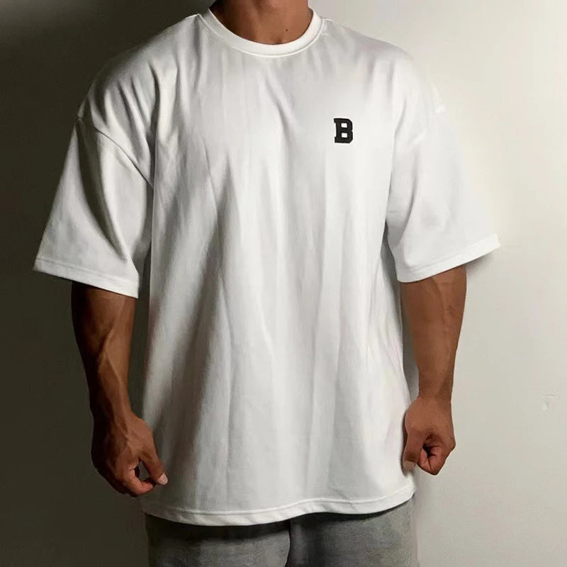 Men's Oversized Heavyweight Cotton Short Sleeve T-shirt