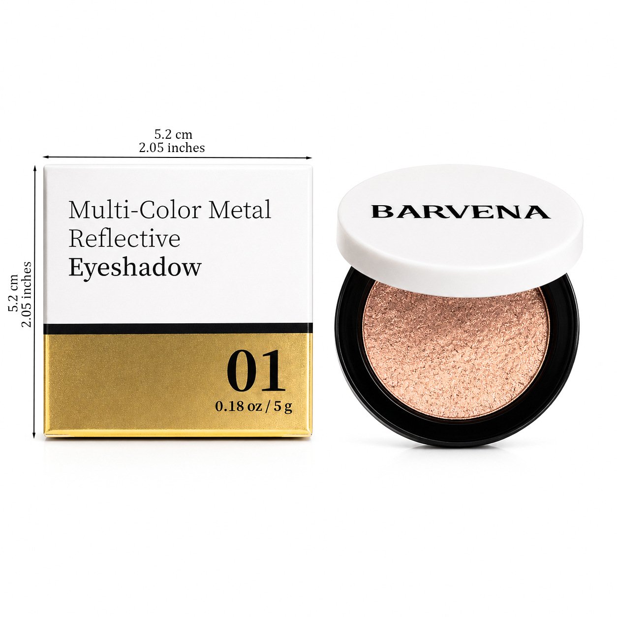 🎨💫 Multicolor Metallic Eyeshadow – Buildable, shimmering metallic eyeshadow