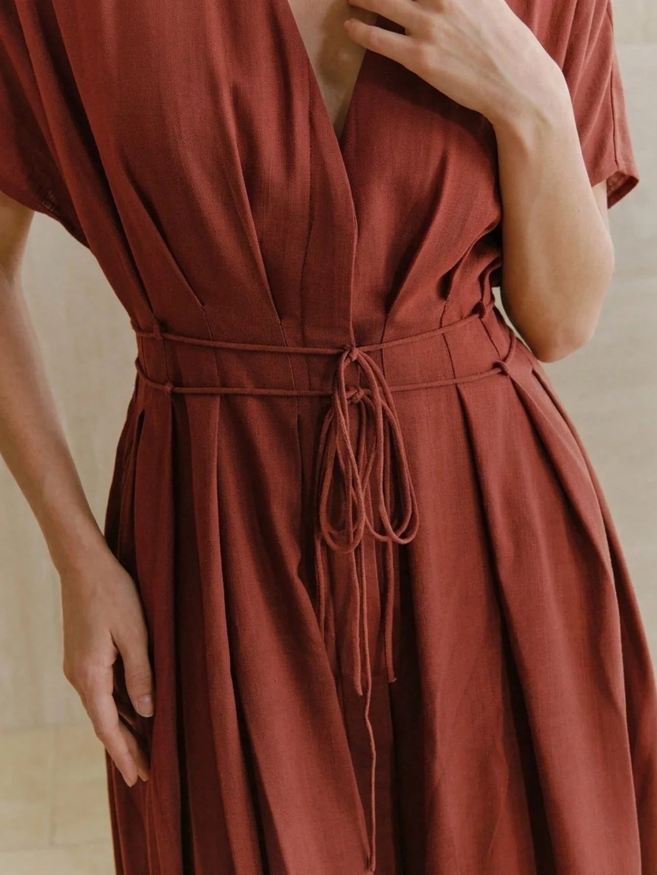 Women's New French Elegant Deep V-Neck  Dress