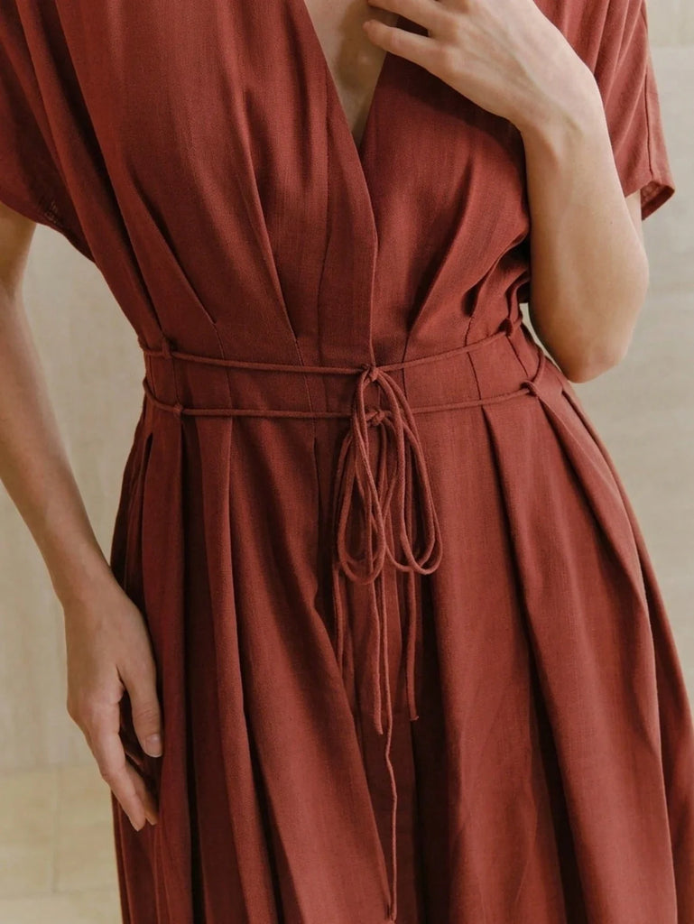 Women's New French Elegant Deep V-Neck  Dress