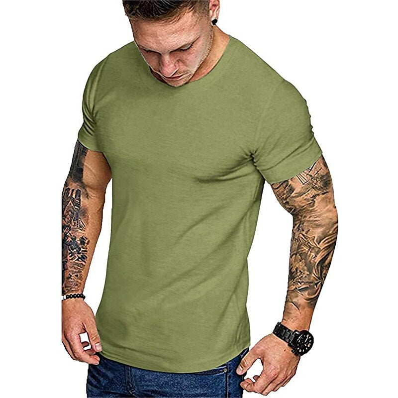 Men's 3 Pack Gym Workout Short Sleeve T Shirt