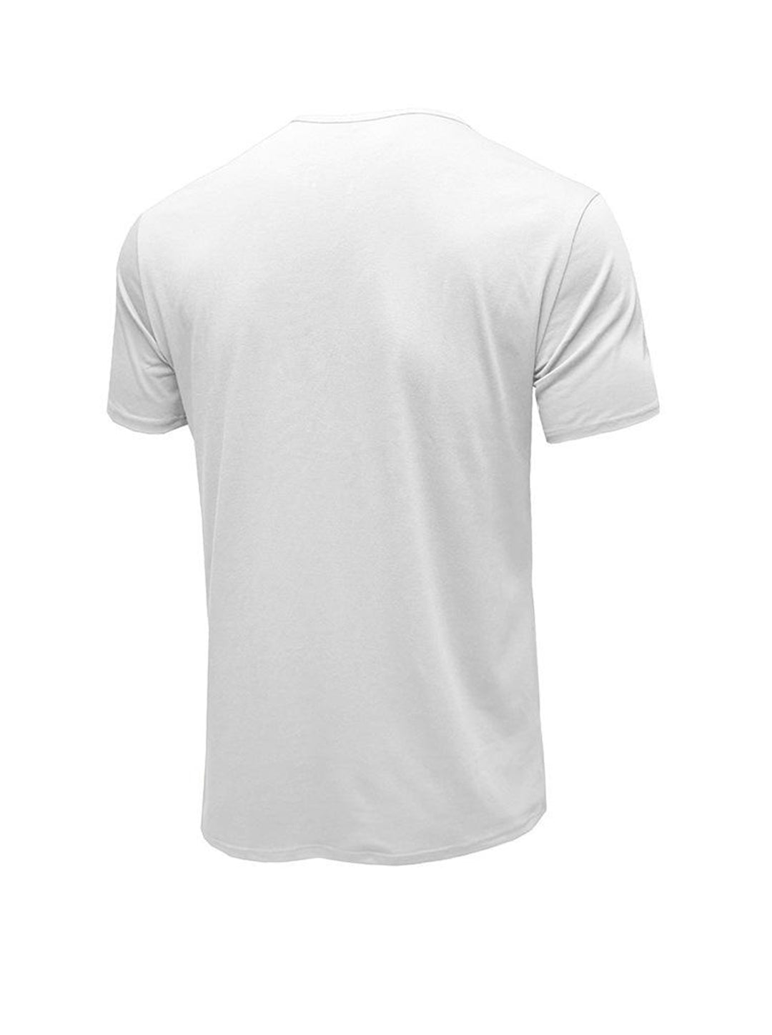 Moore Solid Color Henry Short-sleeved T-shirt