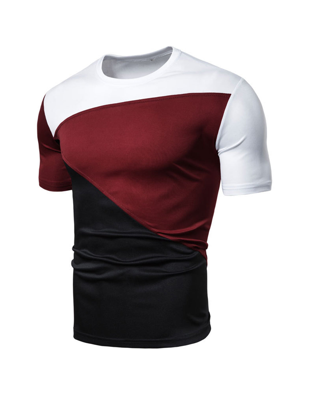 Campbell Color Block Crew Neck Short Sleeve T-shirt
