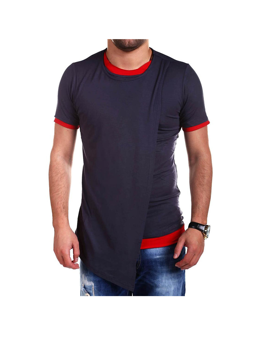 Walter Fake Two Pieces Crew Neck T-Shirt