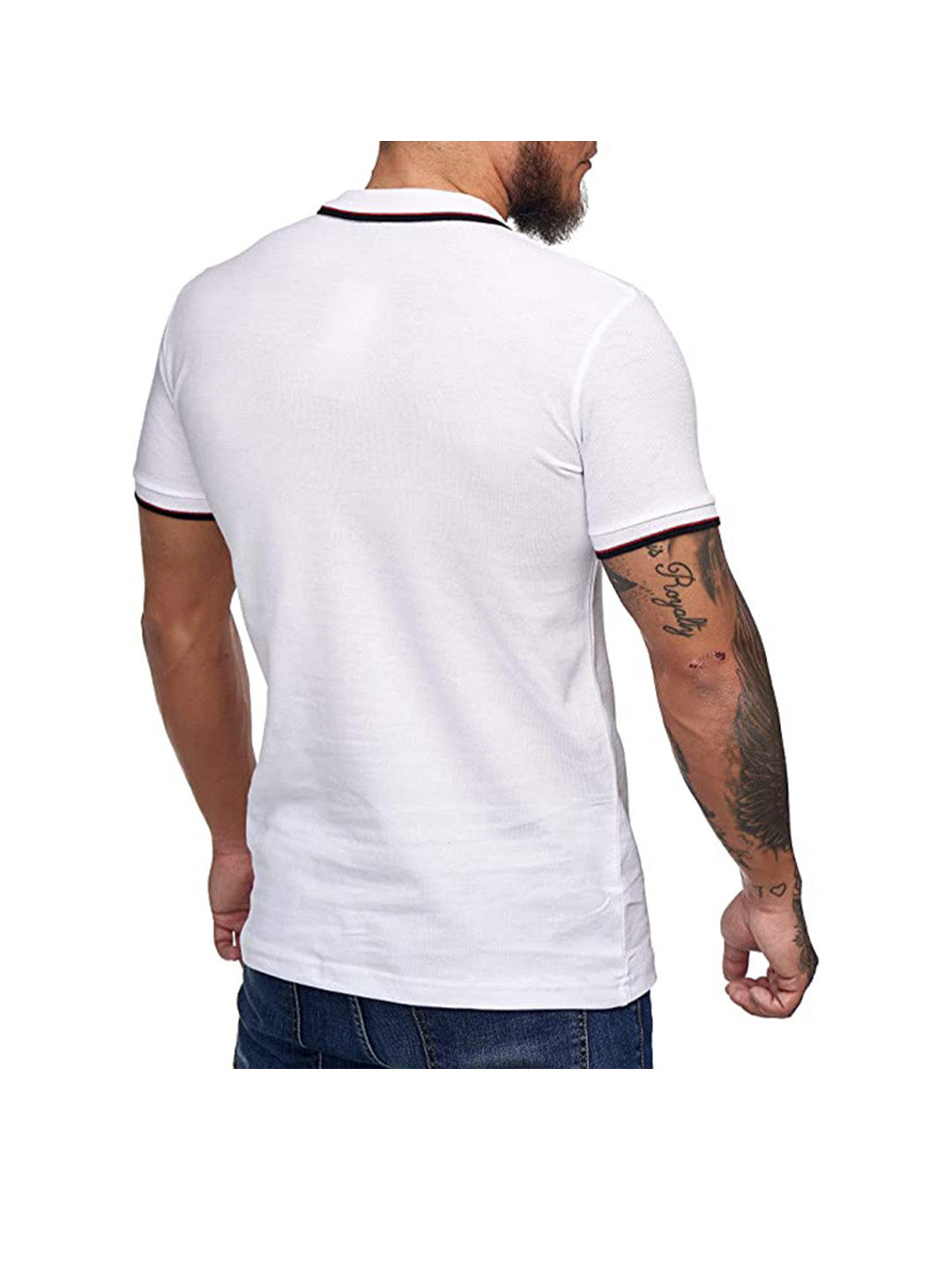 Harold Solid Color Short-sleeved Polo Shirt
