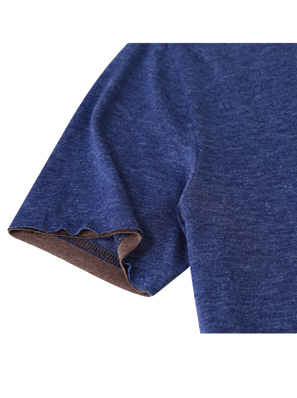 Robert Solid Color Henry Collar T-shirt