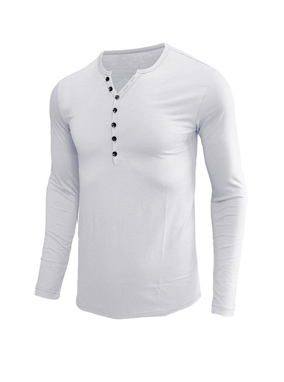 Daniel Solid Color Long-sleeved T-shirt
