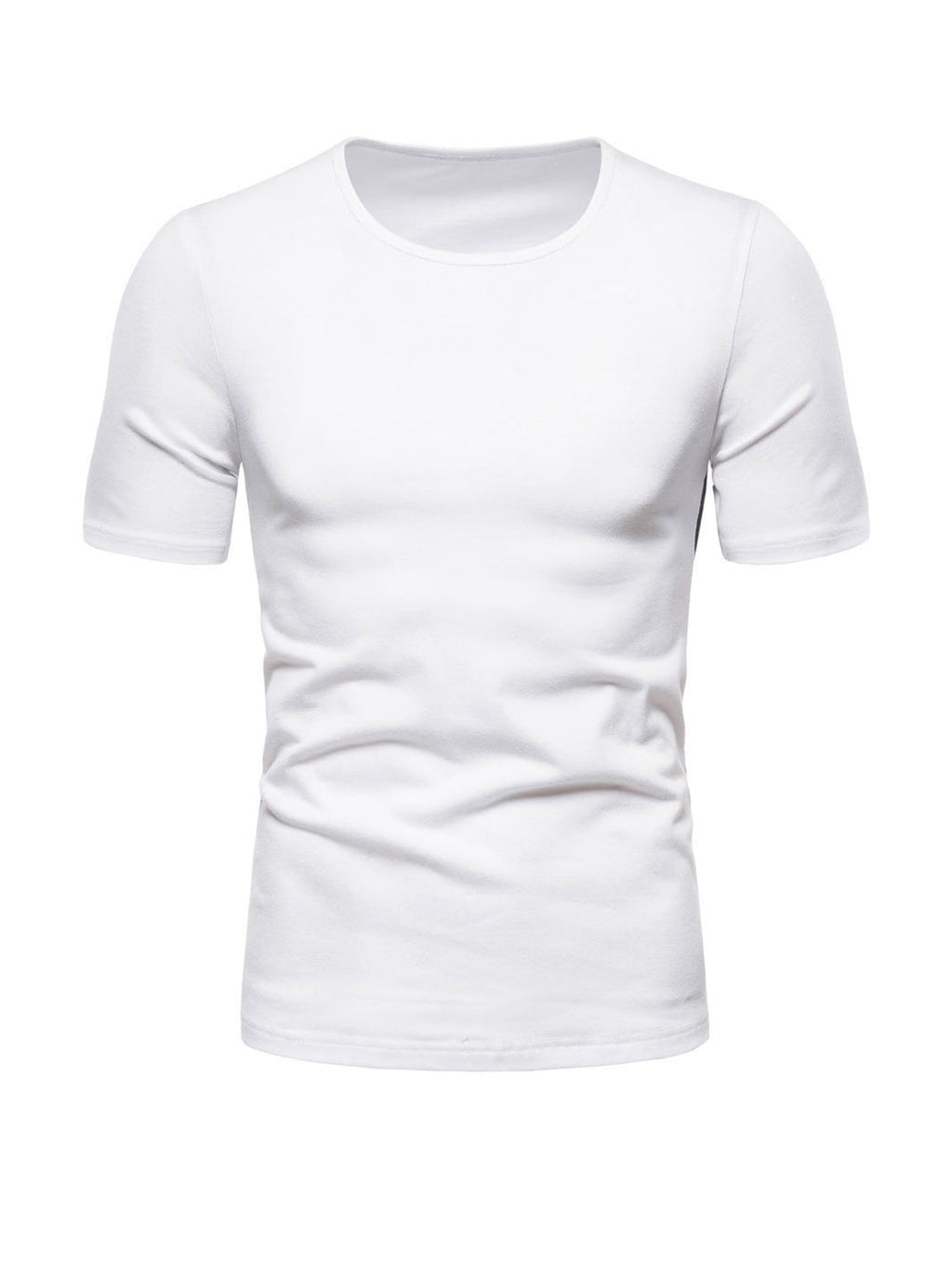 Buford Round Neck Patchwork Short-sleeved T-shirt
