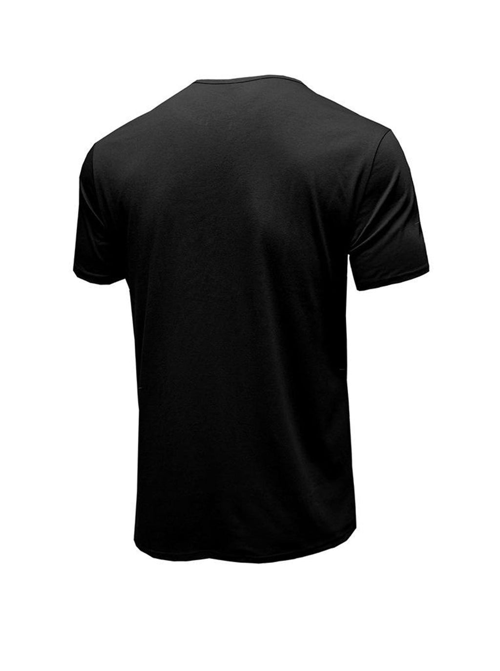 Moore Solid Color Henry Short-sleeved T-shirt