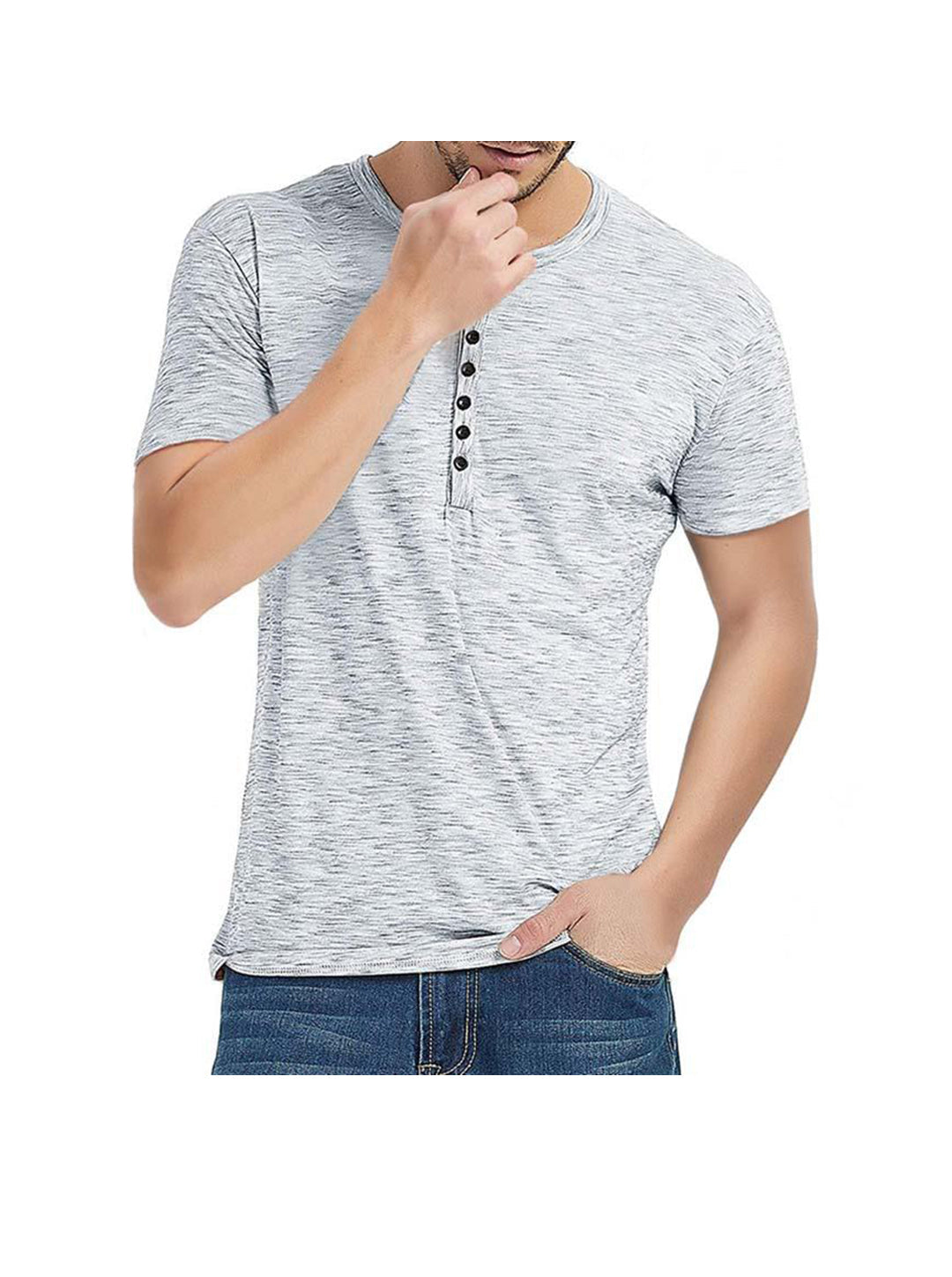 Taylor Jacquard Short-sleeved Casual T-shirt