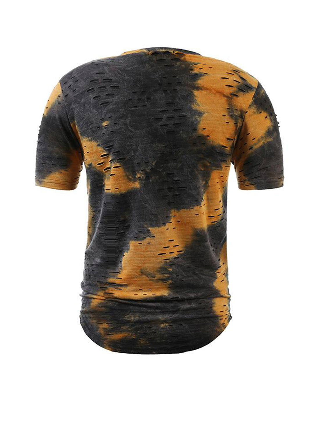 Tie-dye Ripped Short-sleeve T-shirt