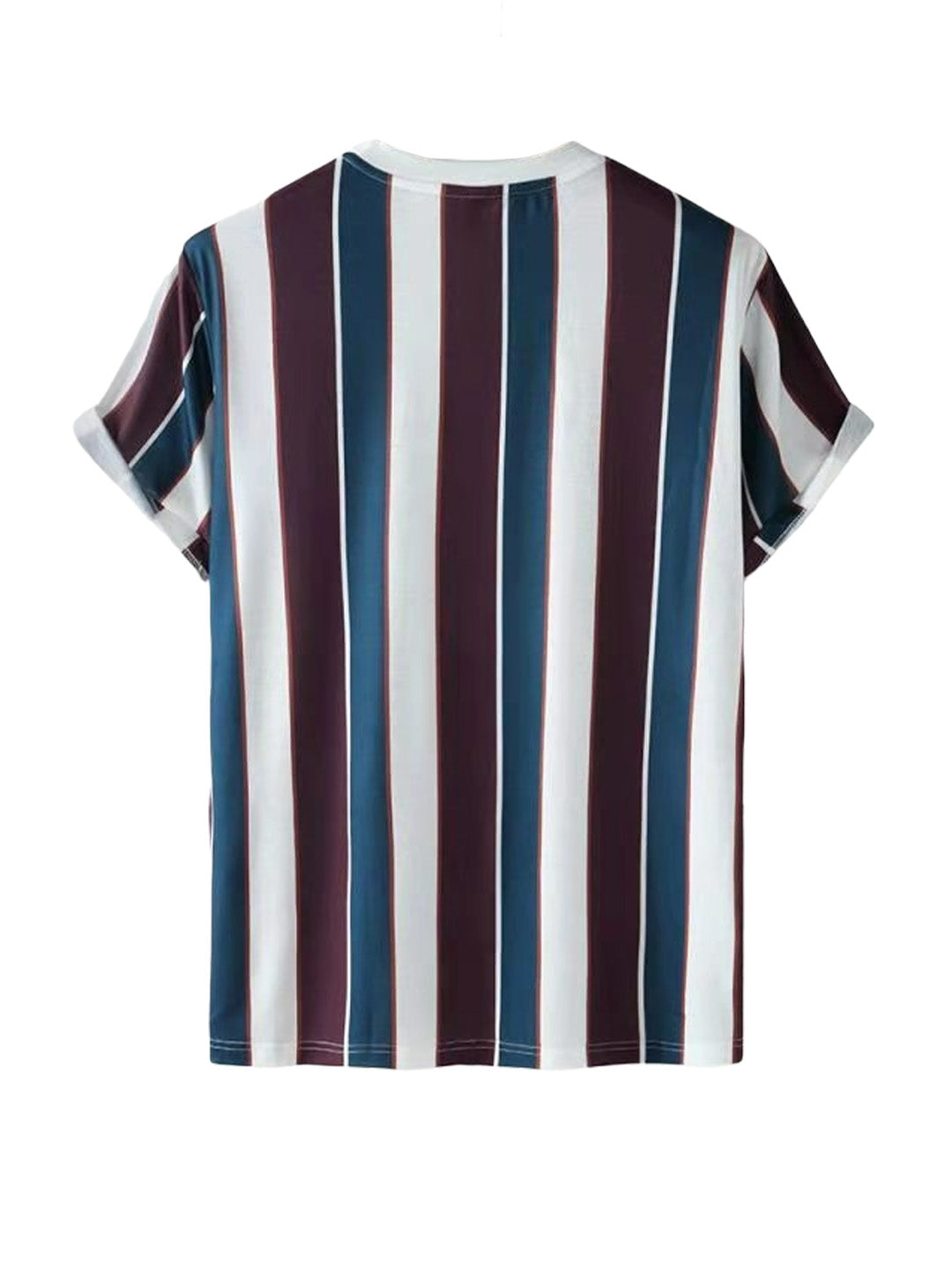 Marvin Colorful Print Striped Short Sleeve T-Shirt