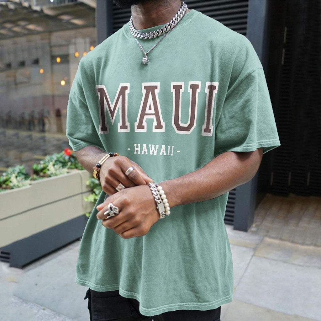 Men's Retro Oversized Short Sleeve T-shirt
