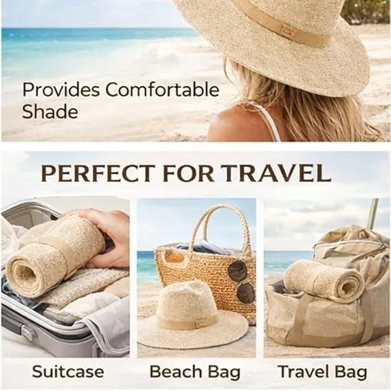 ✨👒Packable Hat—🏖️Packable design—No suitcase spac