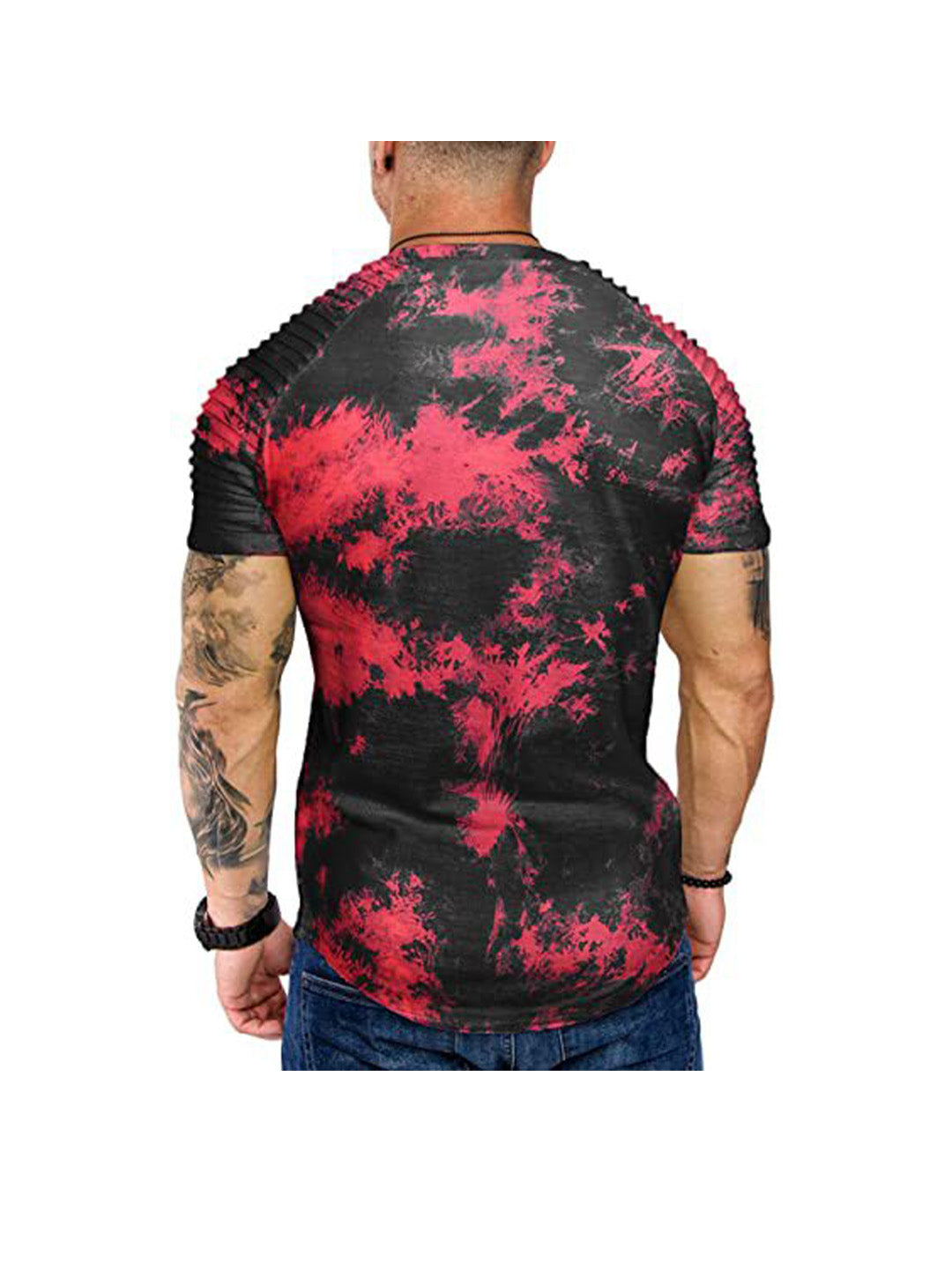 Terry Raglan Sleeves Tie Dye T-shirt