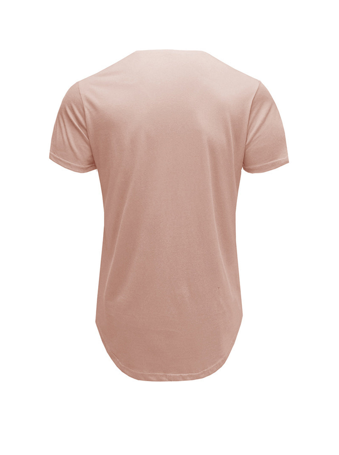 Justin Solid Color Crew Neck Casual T-shirt