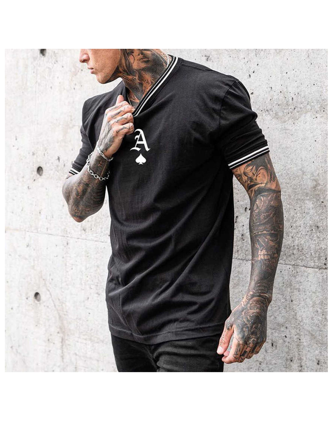 Morgan Round Neck Short Sleeve Digital Print T-Shirt