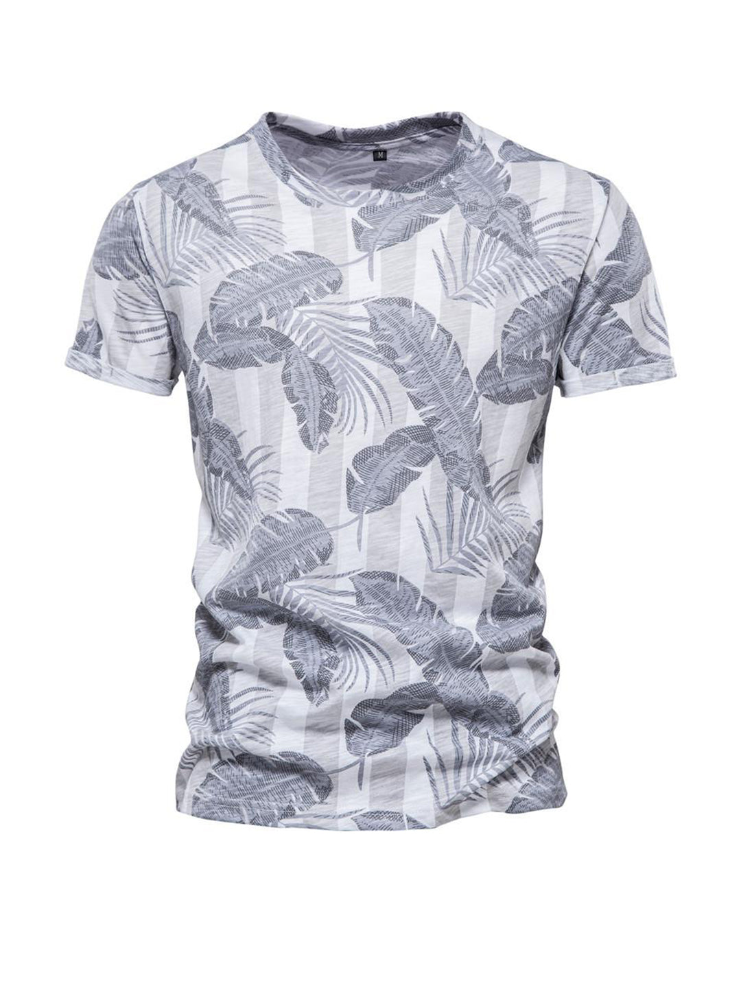 Jason Hawaiian Style Printed Short-sleeved T-shirt