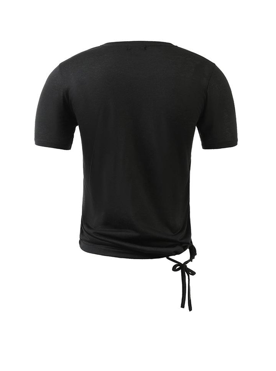 Leonard Cut Design Irregular Hem Short-sleeved T-shirt