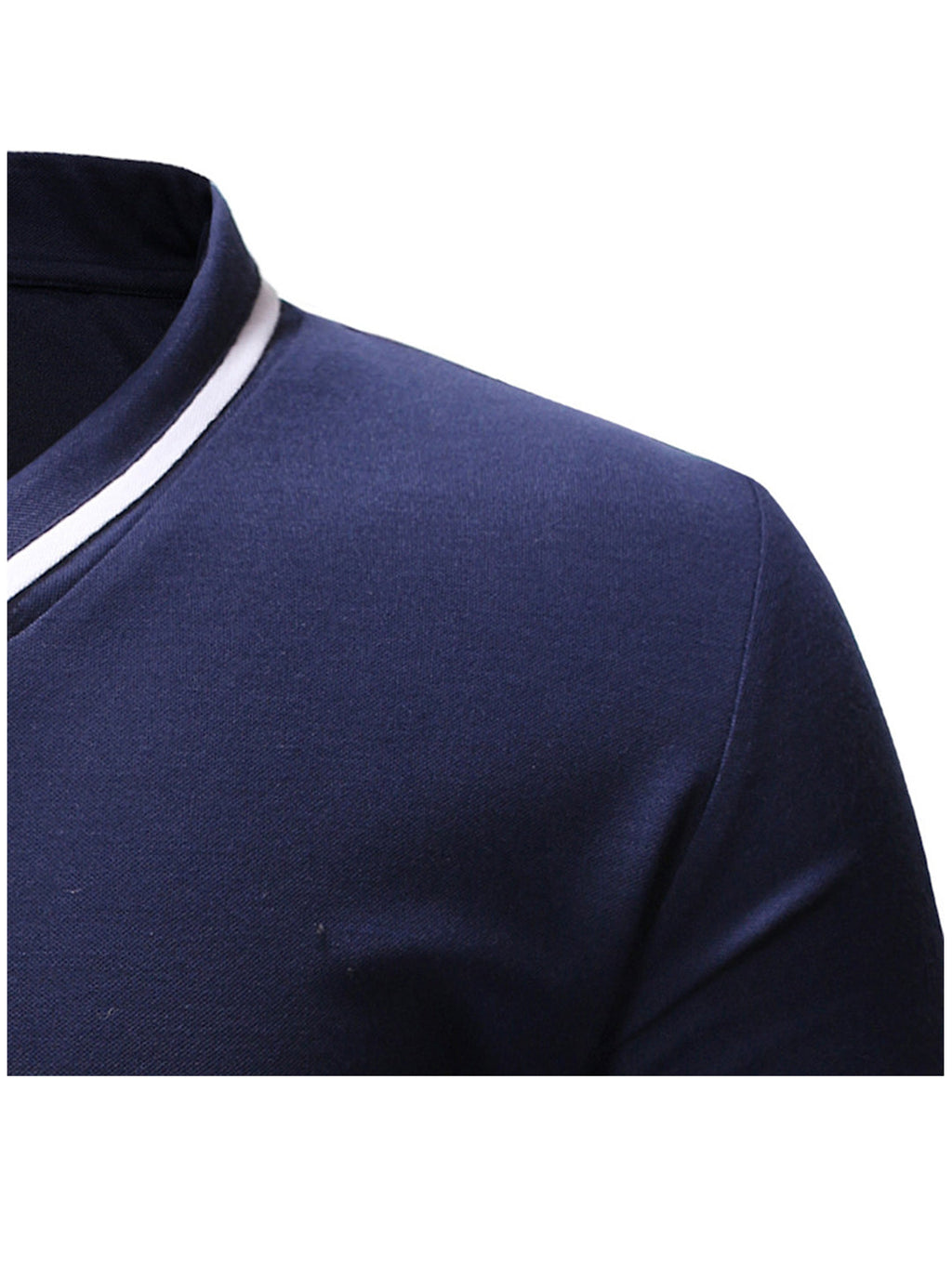 Kenney Solid Color V Neck Casual T-shirt