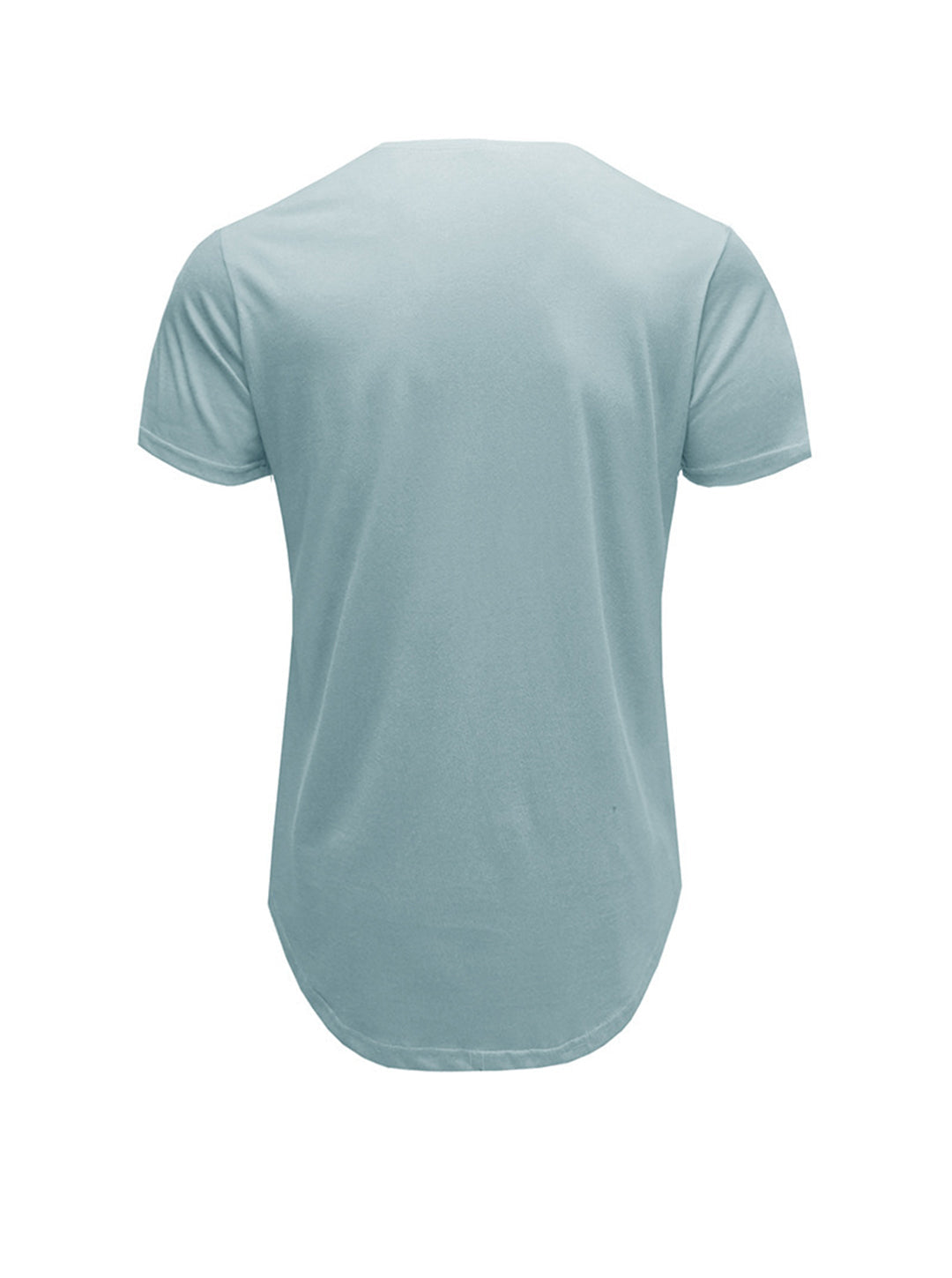 Justin Solid Color Crew Neck Casual T-shirt