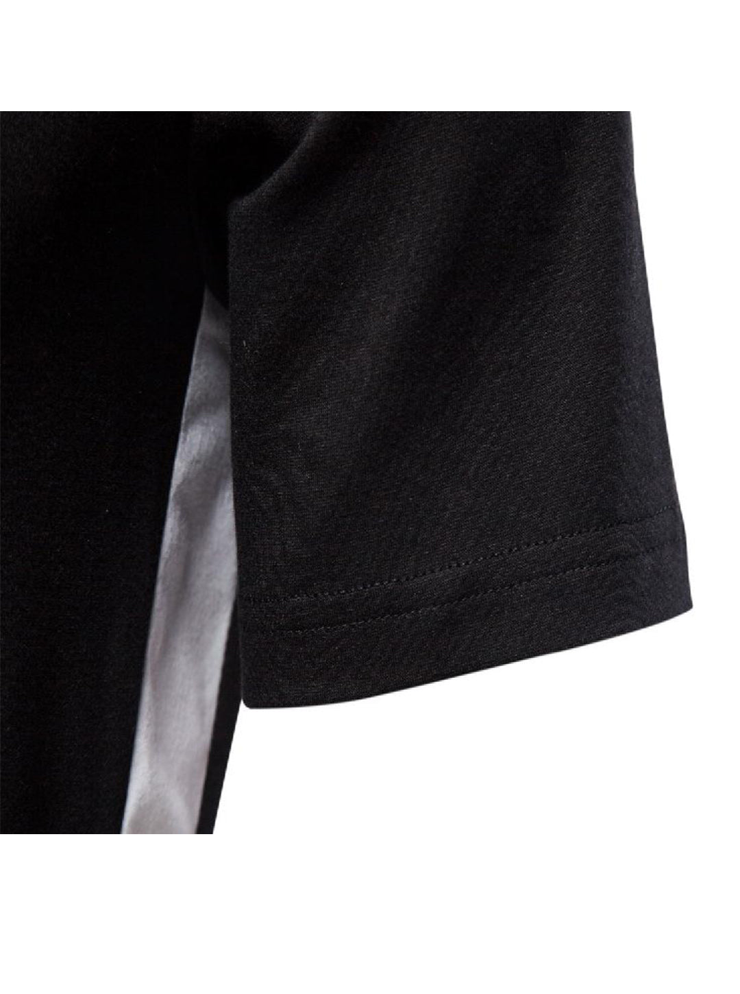 Buford Round Neck Patchwork Short-sleeved T-shirt