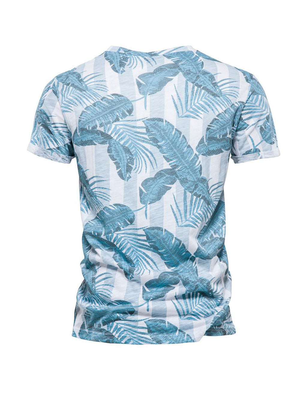 Jason Hawaiian Style Printed Short-sleeved T-shirt