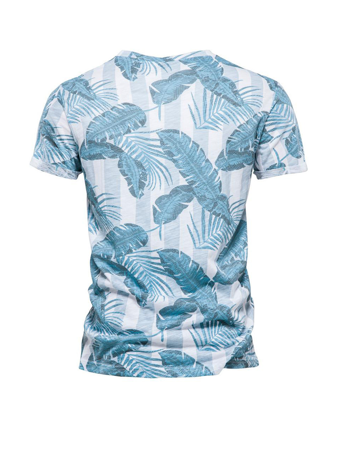 Jason Hawaiian Style Printed Short-sleeved T-shirt
