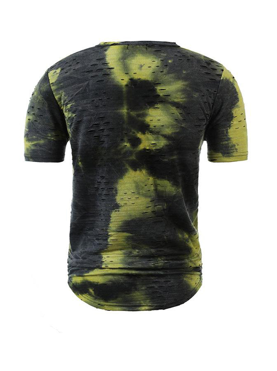 Tie-dye Ripped Short-sleeve T-shirt