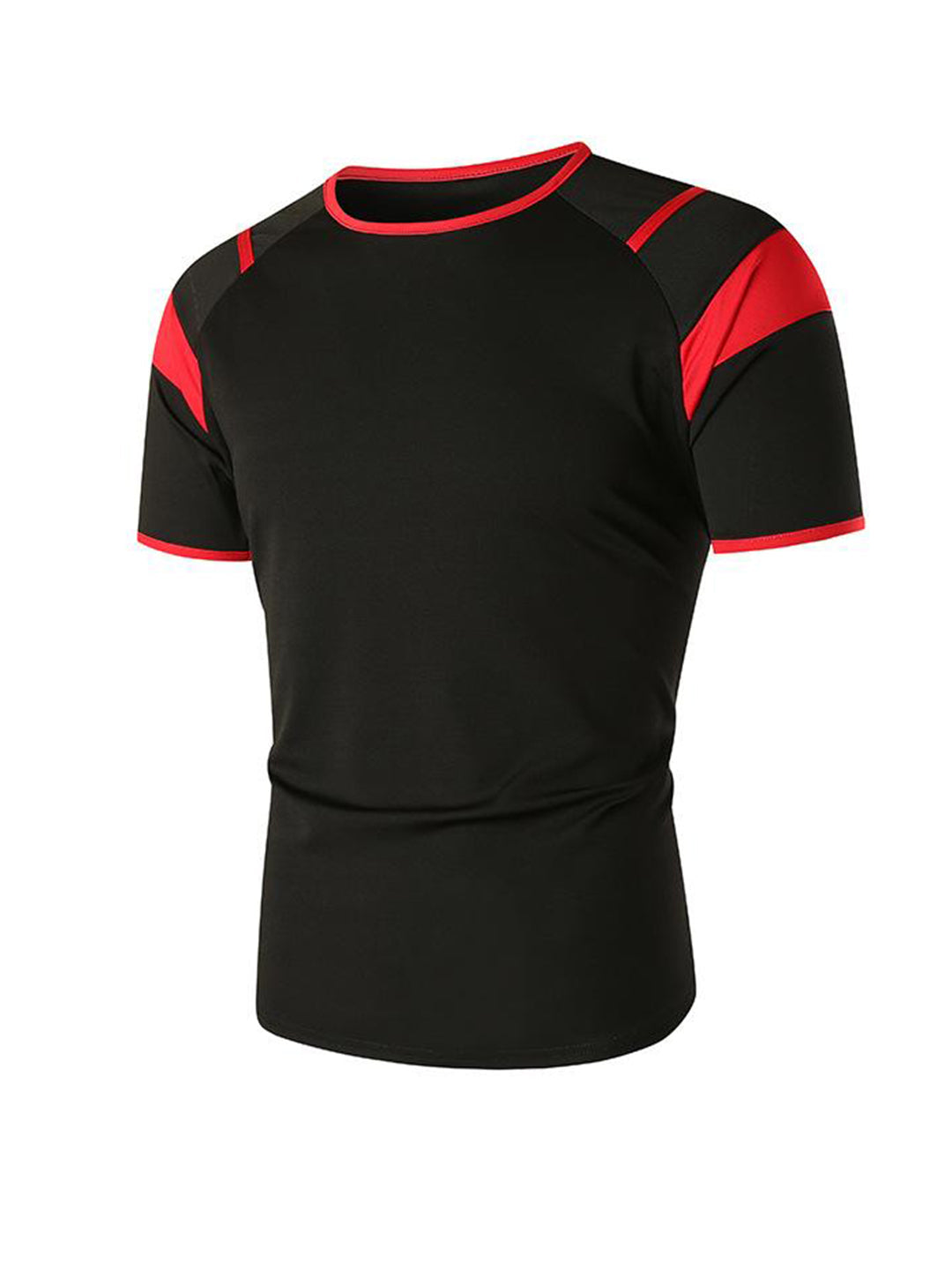 Daniel Contrast Color Round Neck Short-sleeved T-shirt