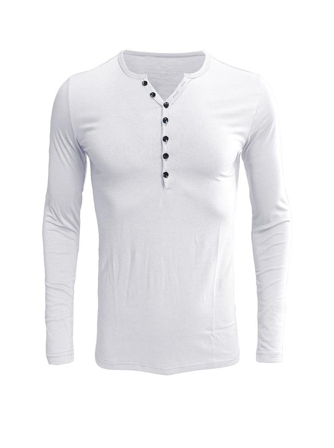 Daniel Solid Color Long-sleeved T-shirt