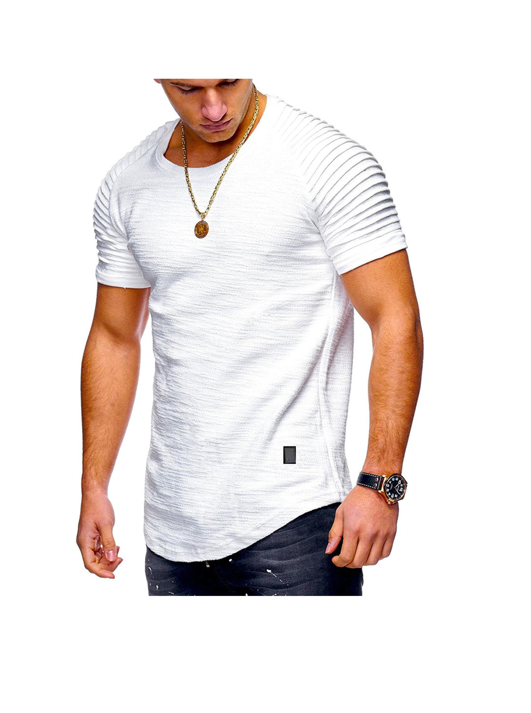 Zachary Solid Color Raglan Sleeves T-shirt