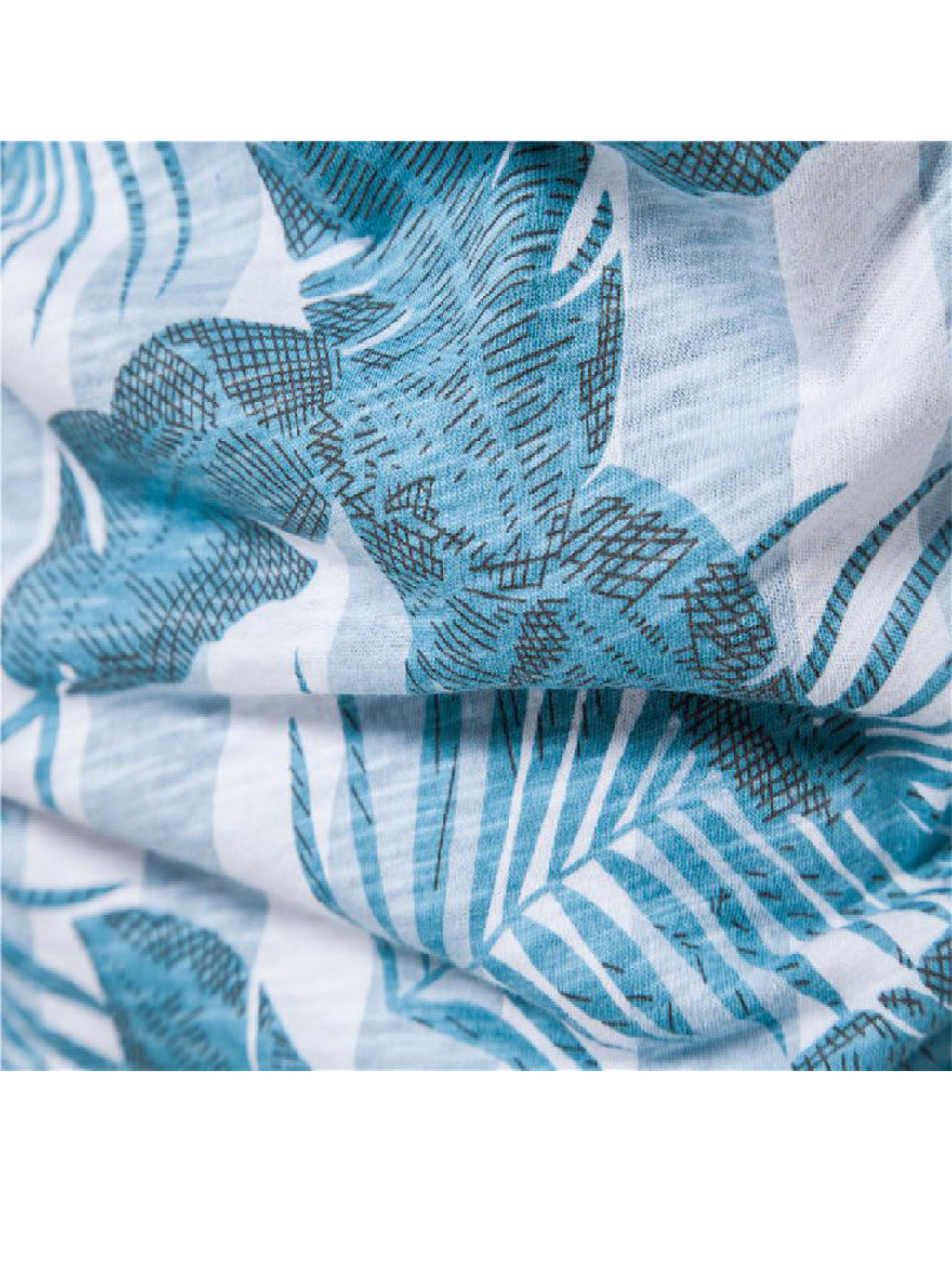 Jason Hawaiian Style Printed Short-sleeved T-shirt