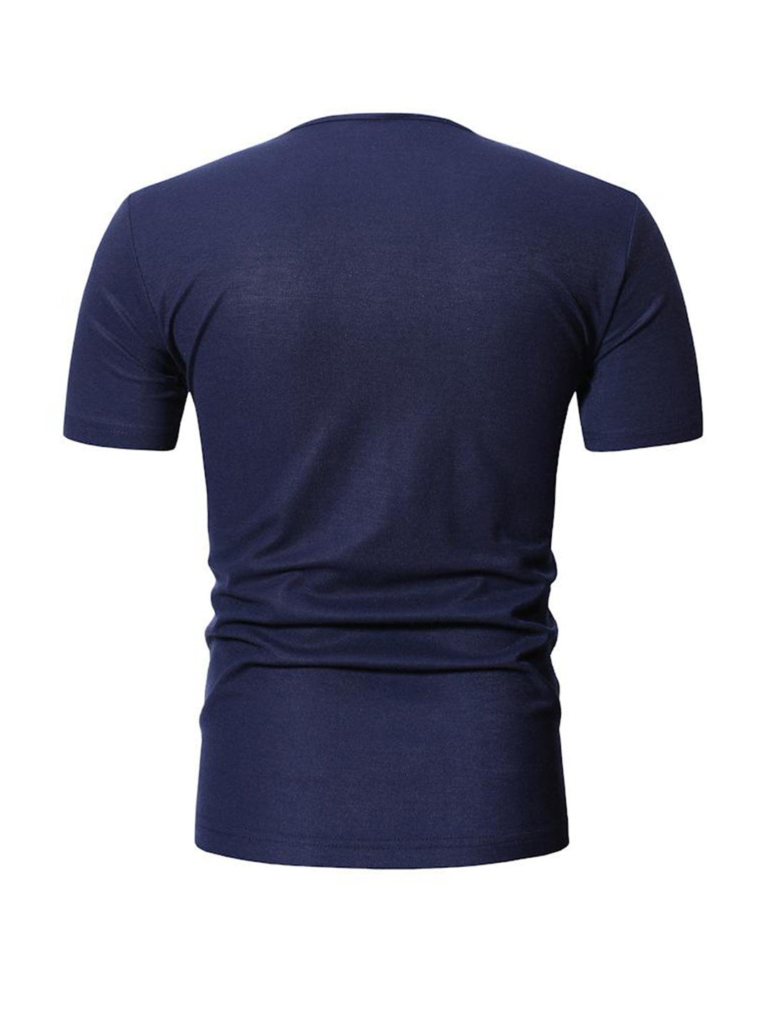 Brandon Pocket Contrast Color V-neck Short-sleeved T-shirt