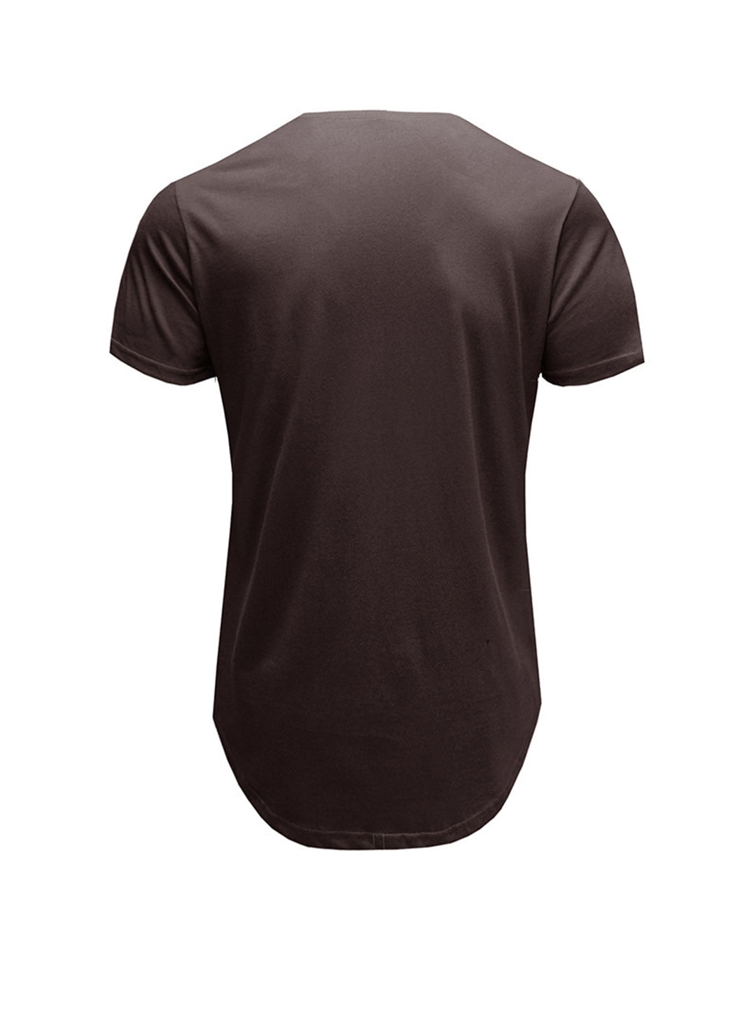 Justin Solid Color Crew Neck Casual T-shirt
