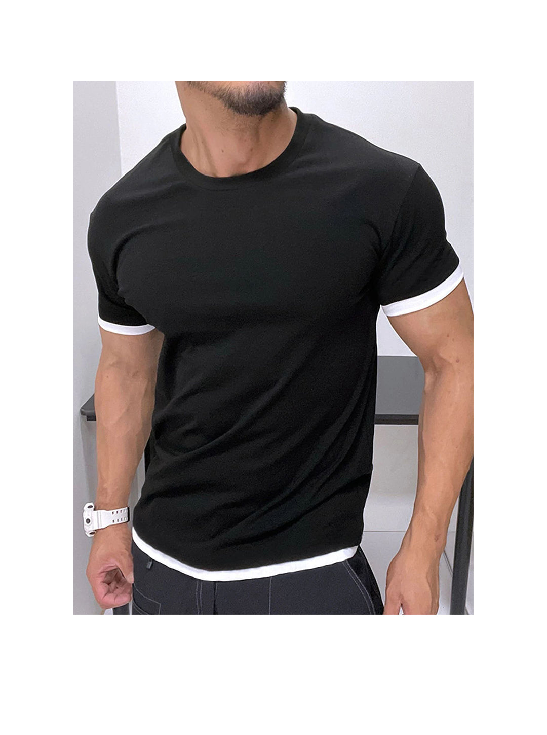 Daniel Contrast Trim T-shirt
