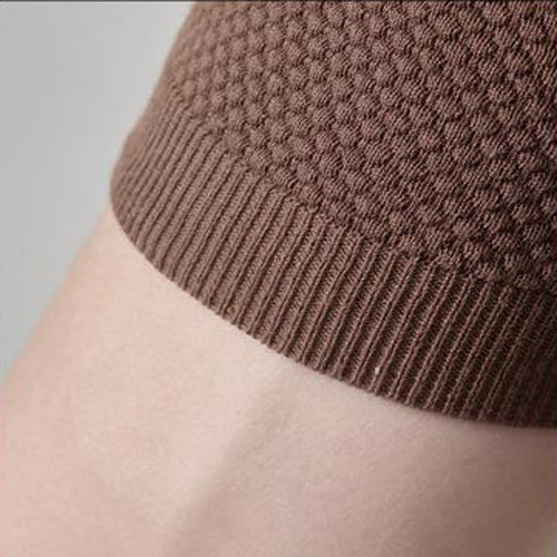 Men's Solid Textured Rib Knit Short Sleeve Polo T-Shirt