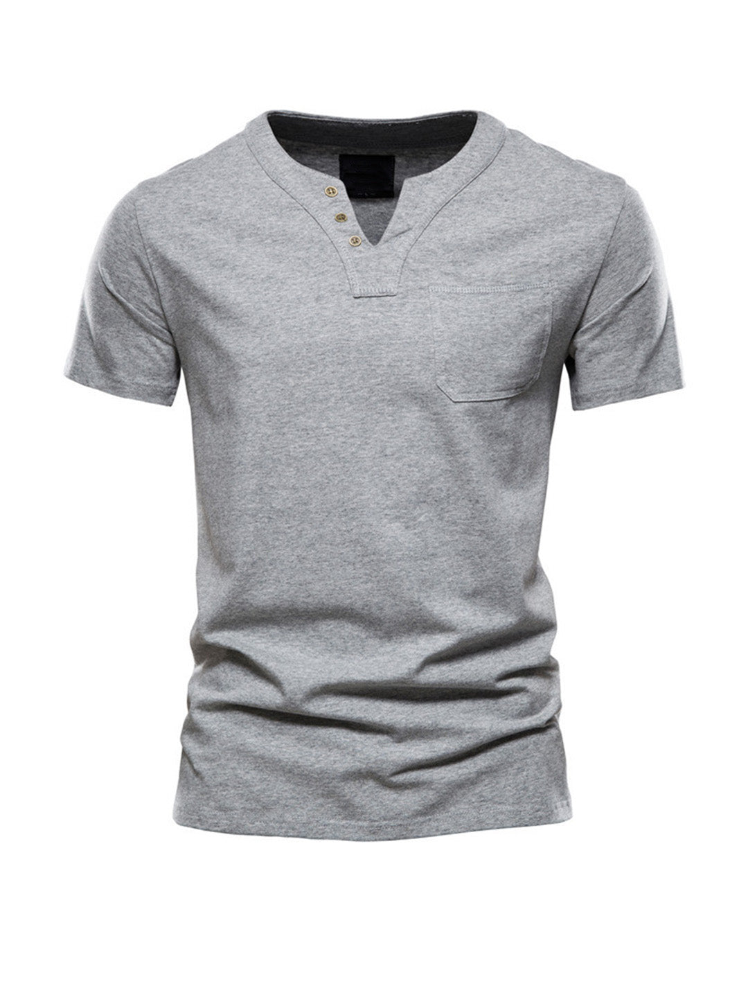 Men's Simple V-Neck Casual T-shirt