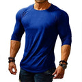 Men's Tee T shirt Solid Color Crew Neck