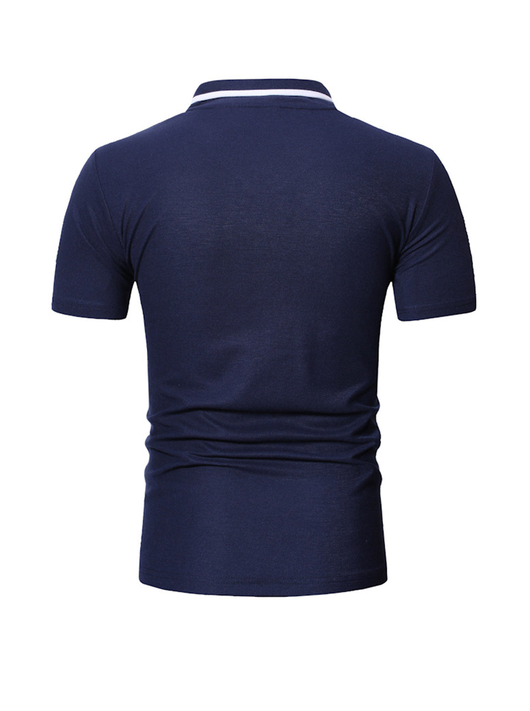 Kenney Solid Color V Neck Casual T-shirt