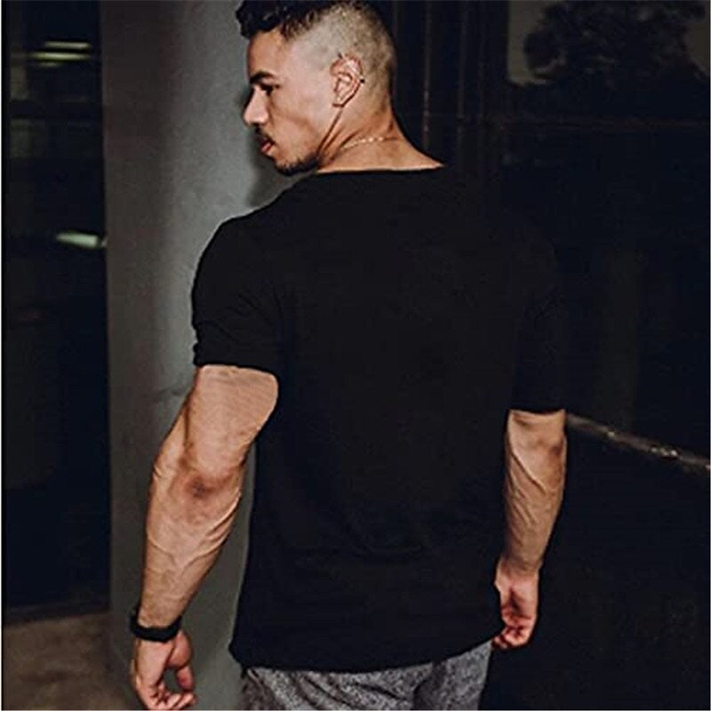 Men's 3 Pack Gym Workout Short Sleeve T Shirt
