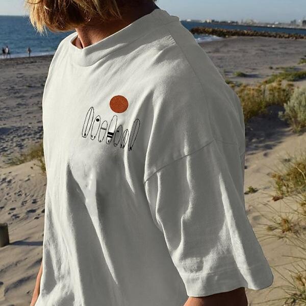 Men's Beach Surf Holiday Graphic T-Shirt