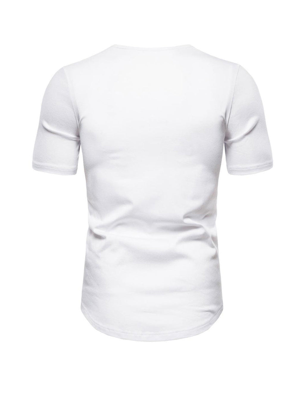 Buford Round Neck Patchwork Short-sleeved T-shirt