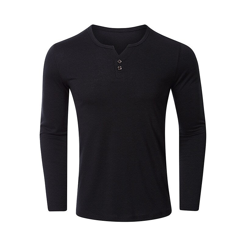 Robert Solid Color Long Sleeve T-shirt