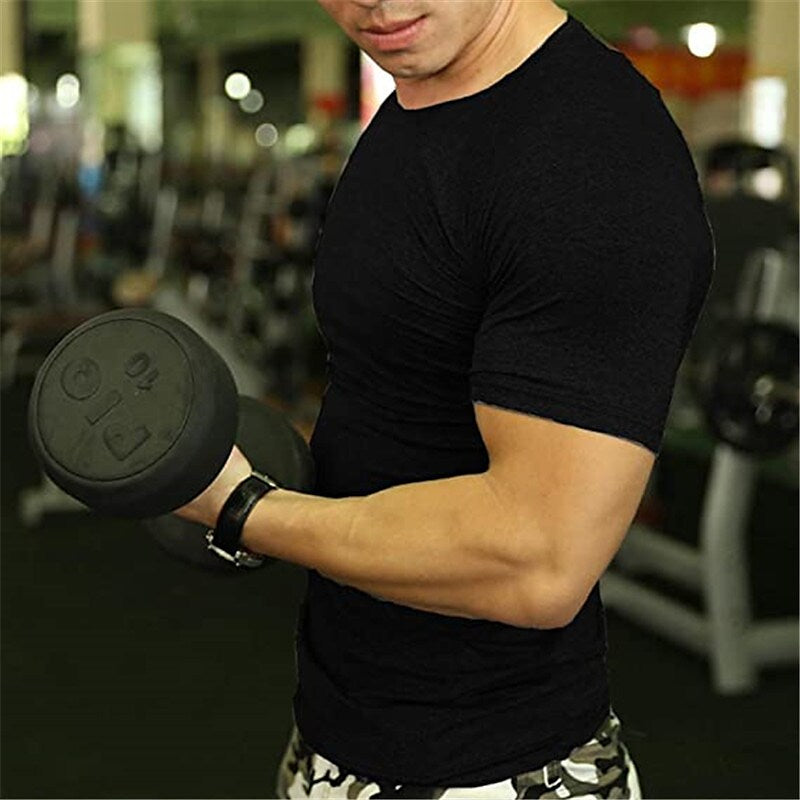 Men's 3 Pack Gym Workout Short Sleeve T Shirt