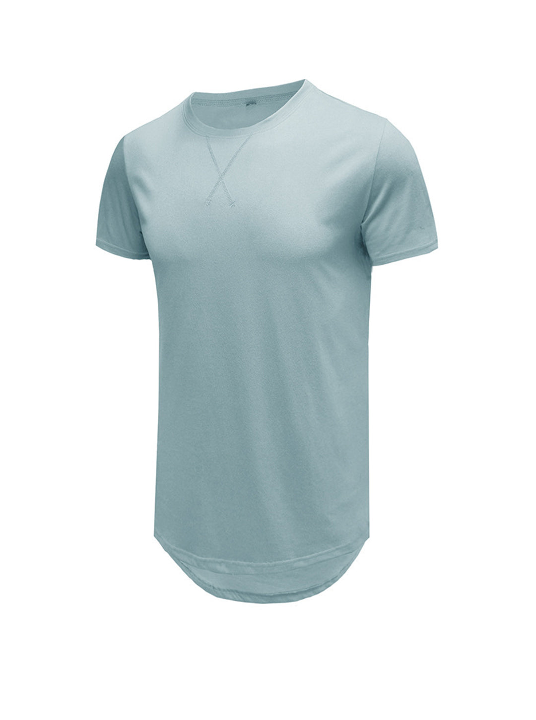 Justin Solid Color Crew Neck Casual T-shirt