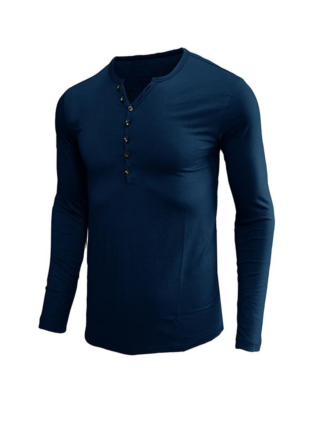 Daniel Solid Color Long-sleeved T-shirt